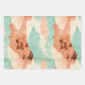 Peach Mint Cowgirl Cowhide Geschenkpapier Set (Vorderseite 3)