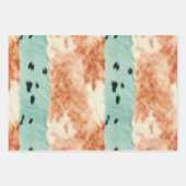 Peach Mint Cowgirl Cowhide Geschenkpapier Set (Vorderseite)