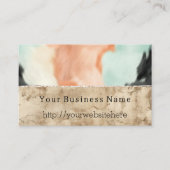 Peach Mint Cowgirl Cowhide Visitenkarte (Vorderseite)