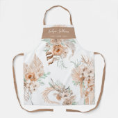 Peach Mint Tropical Bouquets Schürze (Vorderseite)