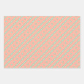Peach Minze Artistry Wrapping Paper Flat Sheet Set Geschenkpapier Set (Vorderseite 2)