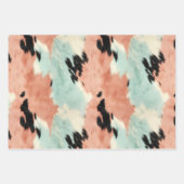 Peach Minze Cream Cowhide Geschenkpapier Set (Vorderseite 3)