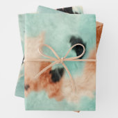 Peach Minze Cream Cowhide Geschenkpapier Set (Beispiel)
