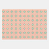 Peach & Minze Pasteten Wrapping Paper Flat Sheet S Geschenkpapier Set (Vorderseite 2)