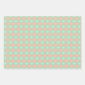 Peach & Minze Pasteten Wrapping Paper Flat Sheet S Geschenkpapier Set (Vorderseite)