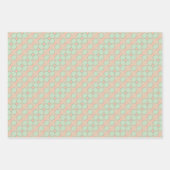 Peach & Minze Pasteten Wrapping Paper Flat Sheet S Geschenkpapier Set (Vorderseite 2)