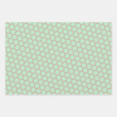 Peach & Minze Pasteten Wrapping Paper Flat Sheet S Geschenkpapier Set (Vorderseite)