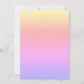 Peach mit Frame & Diamonds Image Brautparty Einladung (Rückseite)