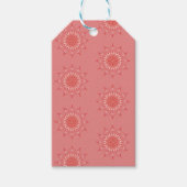 peach mod mandala geschenkanhänger (Vorderseite)