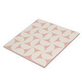 Peach Modern Geometric Semi Circles Tile Fliese (Seite)