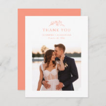Peach Monogram Wedding