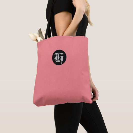 Peach Monogramm Totbeutel Tasche (Von Nahem)