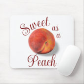 Peach Mouse Pad Mousepad (Mit Mouse)