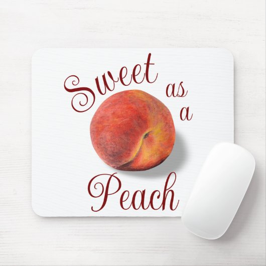 Peach Mouse Pad Mousepad (Mit Mouse)
