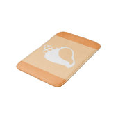 Peach-Muschel Badematte (Schrägansicht)