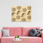 Peach-Muscheln Leinwanddruck (Insitu (Wohnzimmer))