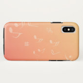 Peach Music Case-Mate iPhone Hülle (Rückseite (Horizontal))