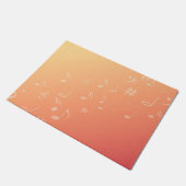 Peach Music Fußmatte (Schrägansicht)