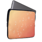 Peach Music Laptopschutzhülle (Vorne Rechts)