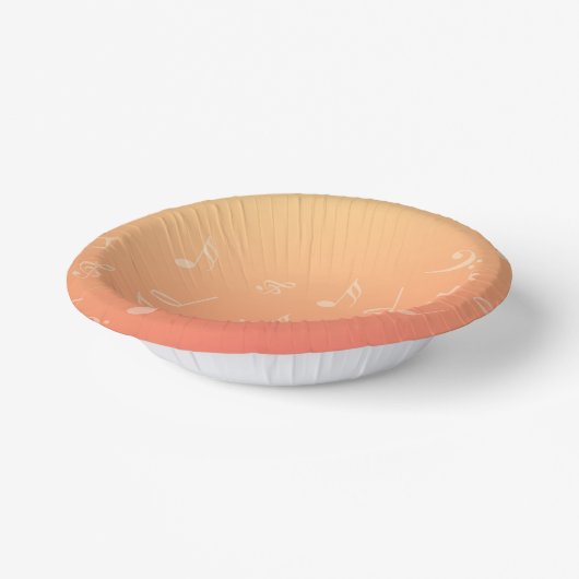 Peach Music Pappteller (Gewinkelt)