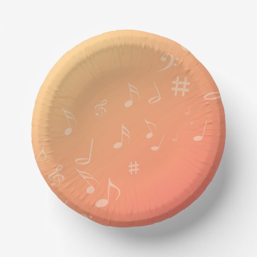 Peach Music Pappteller (Vorderseite)