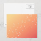 Peach Music Postkarte (Vorne/Hinten)