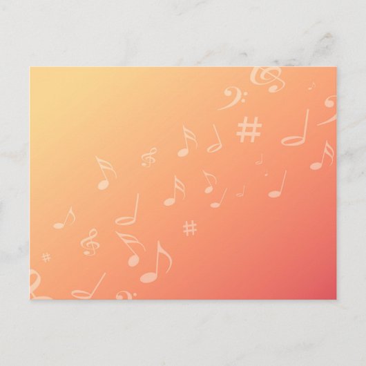 Peach Music Postkarte (Vorderseite)