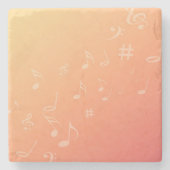 Peach Music Steinuntersetzer (Vorderseite)