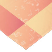 Peach Music Tischdecke (Schrägansicht)