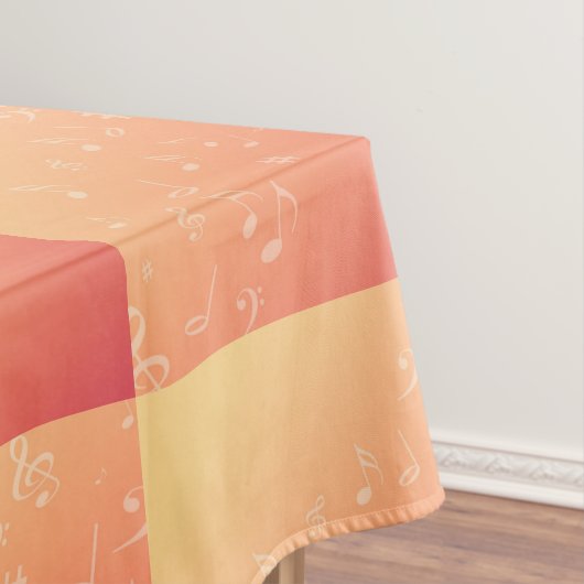 Peach Music Tischdecke (Beispiel)