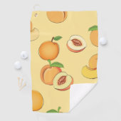 Peach Muster 7 Golfhandtuch (Insitu)