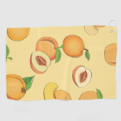 Peach Muster 7 Golfhandtuch (Horizontal)