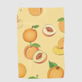 Peach Muster 7 Golfhandtuch (Vorderseite)