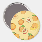 Peach Muster 7 Magnet (Vorderseite/Rückseite)