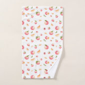 Peach-Muster Badhandtuch Set (Handtuch)