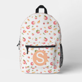 Peach-Muster Bedruckter Rucksack