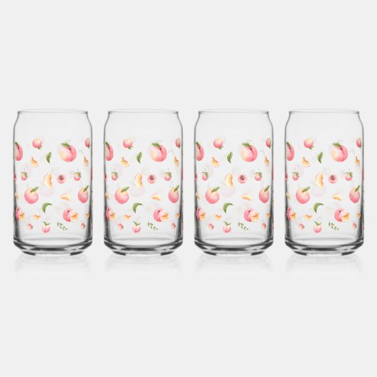 Peach-Muster Dosenglas (Rechts)