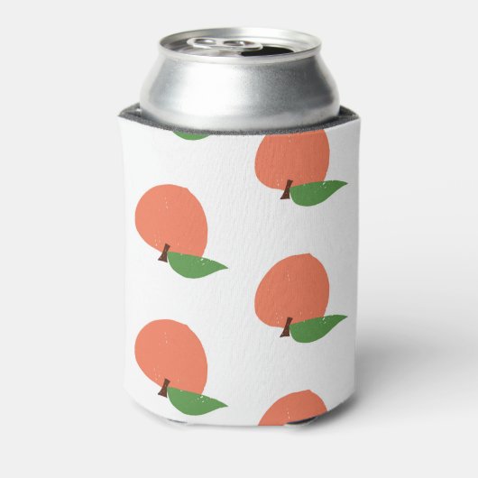 Peach-Muster Dosenkühler (Kanne Rückseite)
