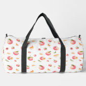 Peach-Muster Duffle Bag (Vorderseite)