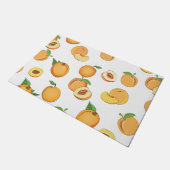 Peach-Muster Fußmatte (Schrägansicht)