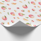 Peach-Muster Geschenkpapier (Ecke)