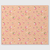 Peach-Muster Geschenkpapier (Flach)