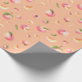 Peach-Muster Geschenkpapier (Ecke)