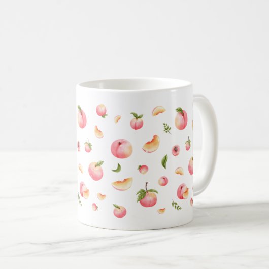 Peach-Muster Kaffeetasse (VorderseiteRechts)