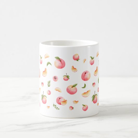 Peach-Muster Kaffeetasse (Mittel)