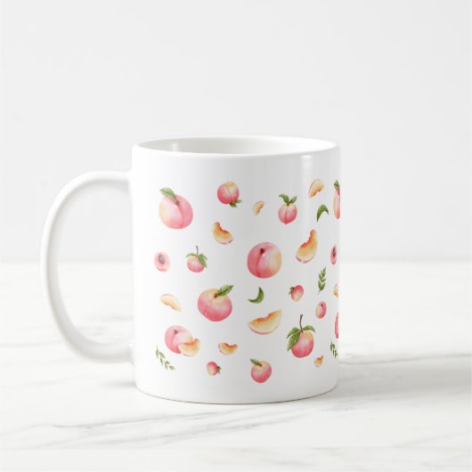 Peach-Muster Kaffeetasse (Links)