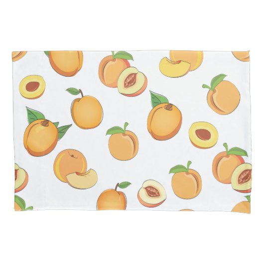 Peach-Muster Kissenbezug (Vorderseite)