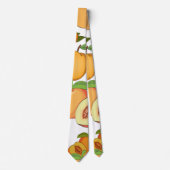 Peach-Muster Krawatte (Vorderseite)