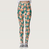 Peach-Muster Leggings (Vorderseite)