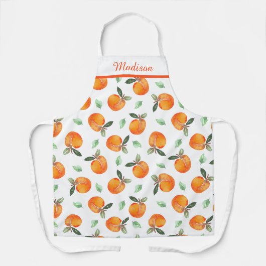 Peach-Muster Schürze (Vorderseite)